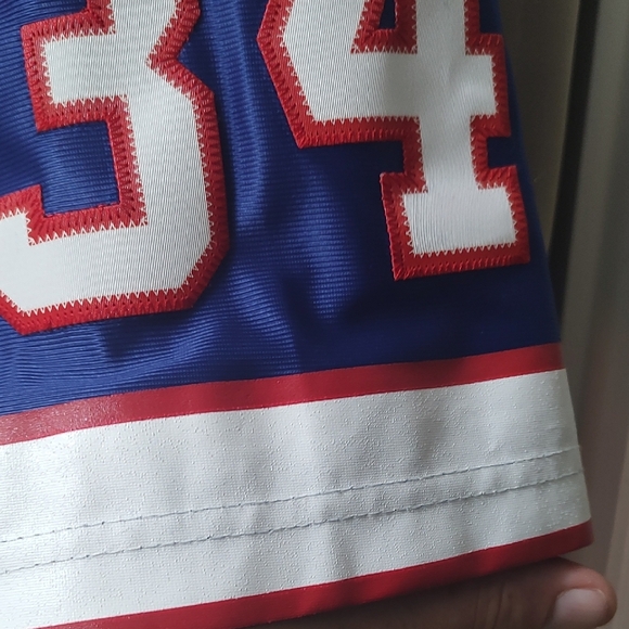 Thurman Thomas Throwback Reebok Blue Jersey with Red and White Accents - Picture 5 of 14